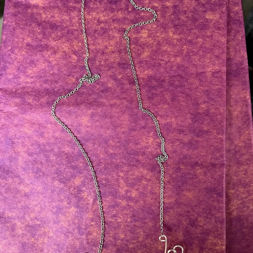 Elegant Silver Script "Gramma" Necklace - Picture 5 of 5
